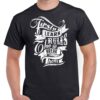 mens black coloured tshirt with artistic text reading, "First learn the rules, then break them." on the chest.