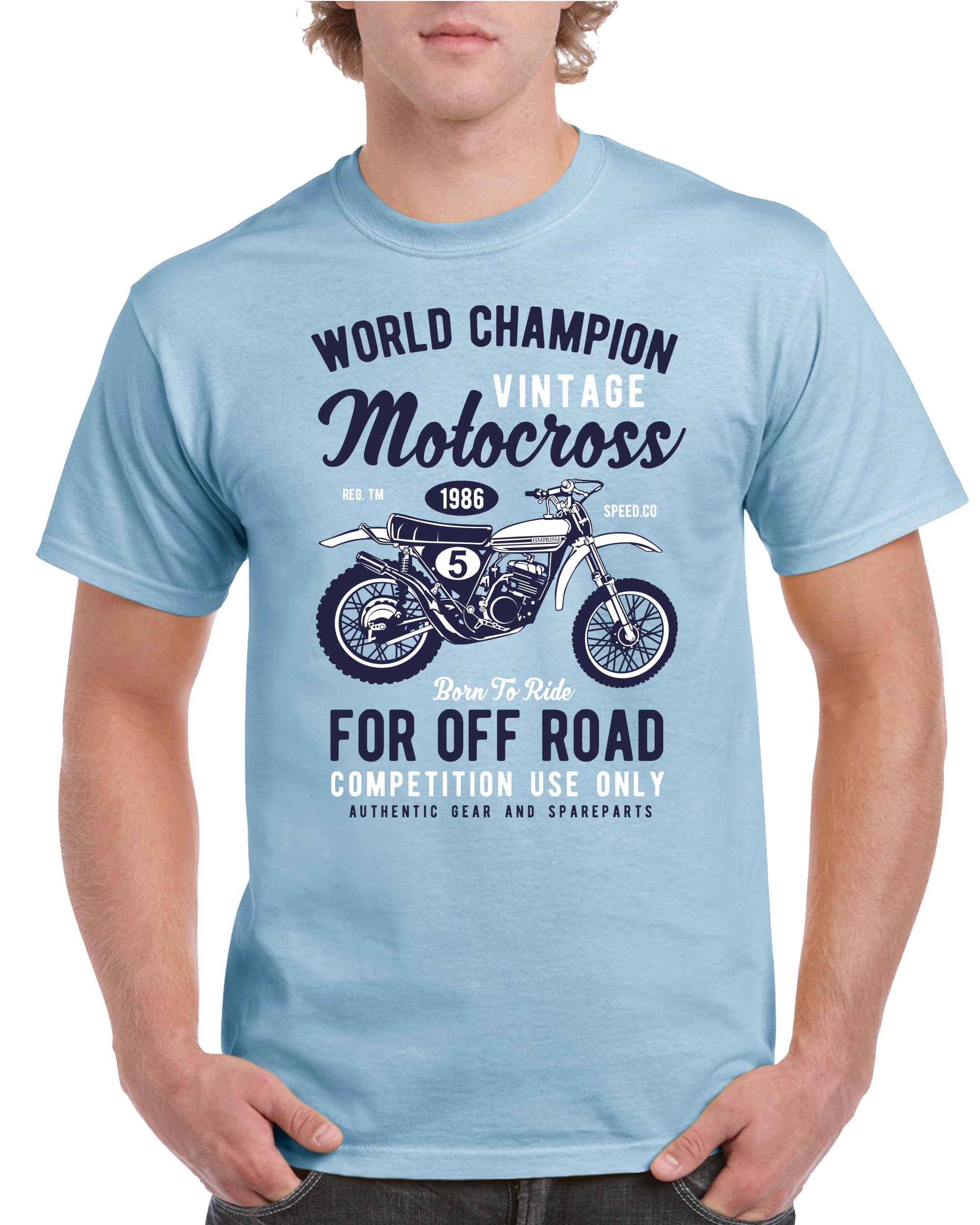 Men's Vintage Motocross Tshirt – Ism Prism Tshirts and Hoodies